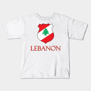 Lebanon - Coat of Arms Design Kids T-Shirt